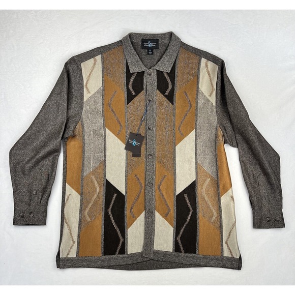 Steve Harvey Shirt Men's Size XL Button Up Celebrity Edition Neutral Long Sleeve - Picture 1 of 11